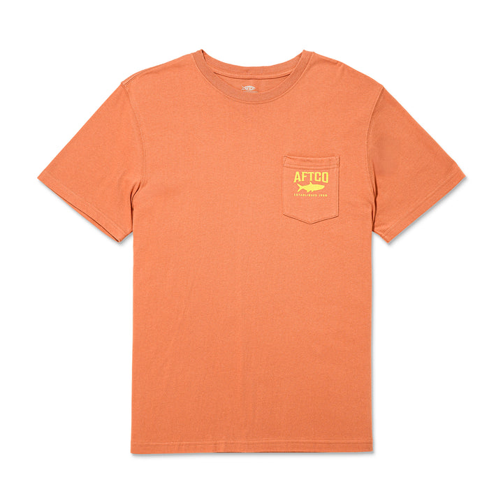 Aftco Men’s Big Scale S/S T-Shirt - Melon