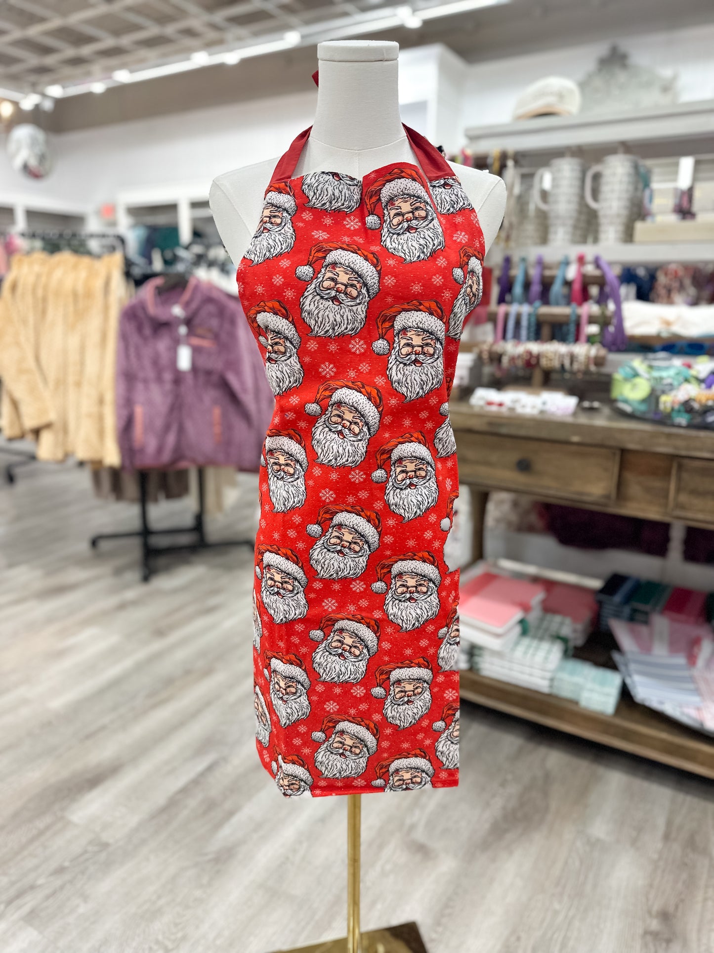Simply Holiday Apron - Santas