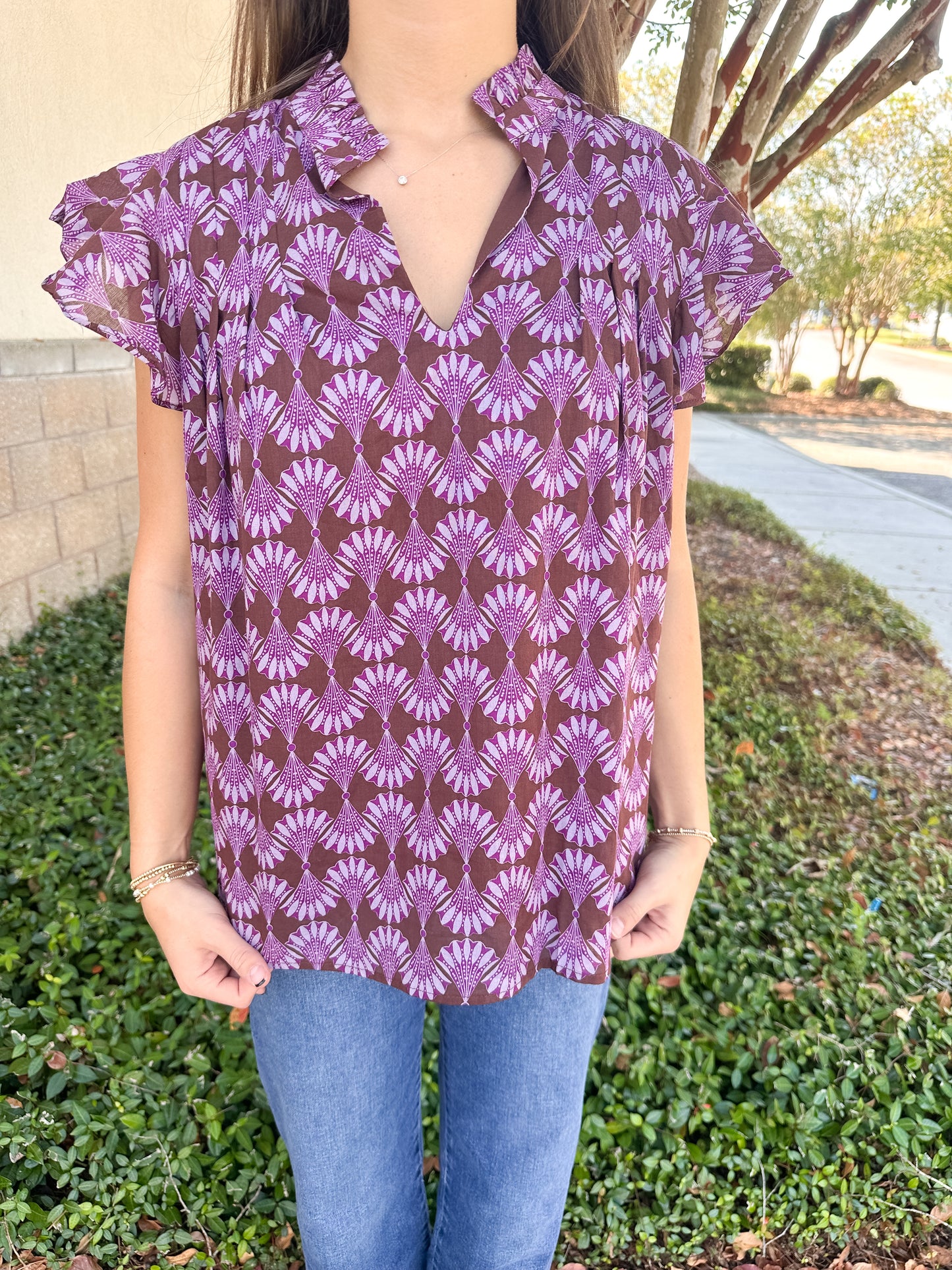 Cindi Ruffle Top