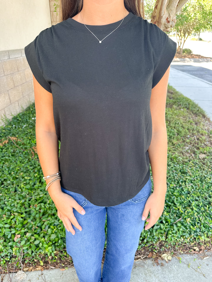 Whisper Knit Top - Black