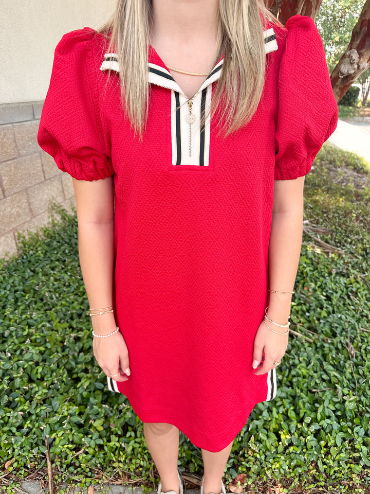 Andie Dress - Red & Black