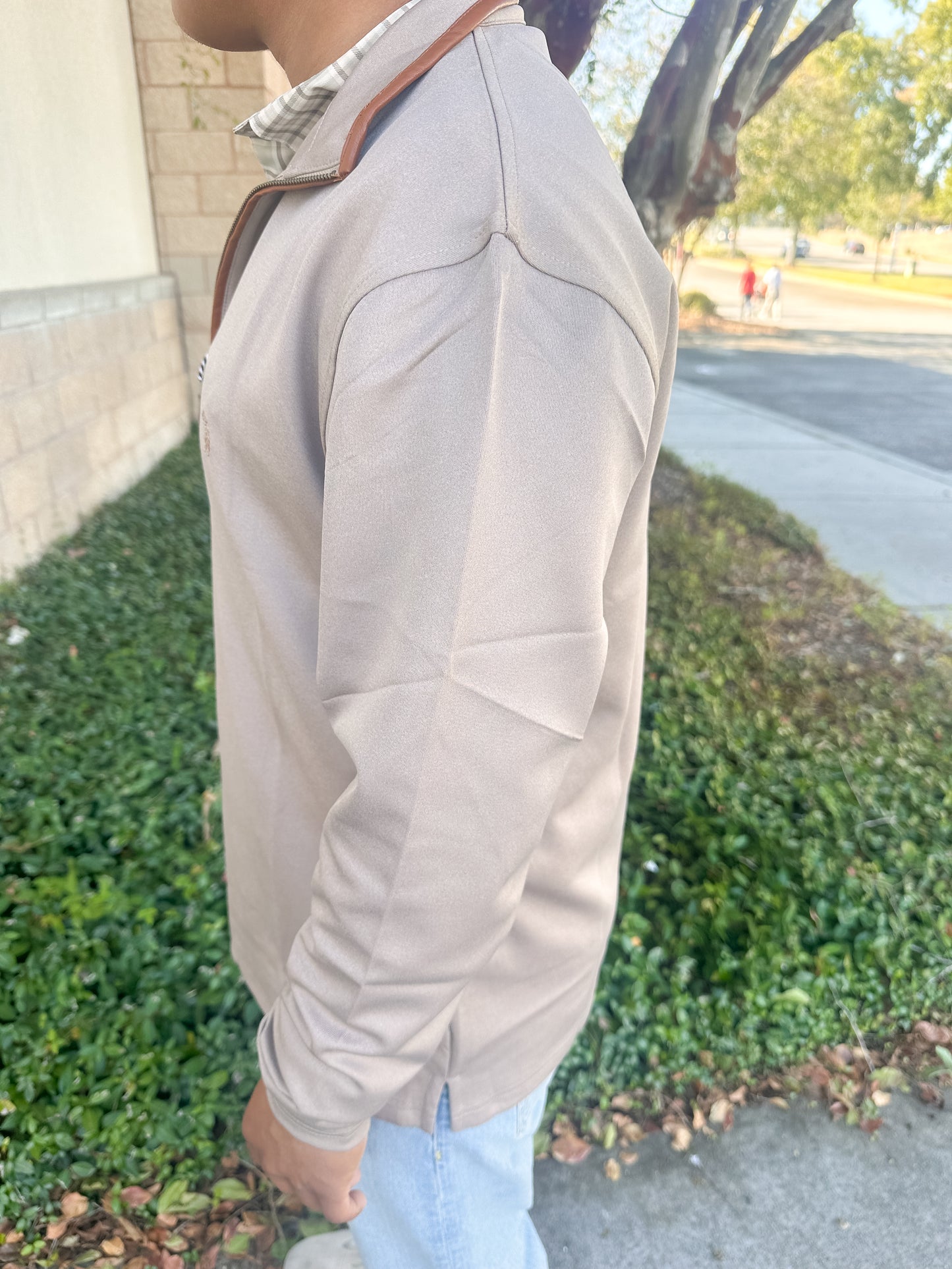 S. Casanova Performance Thurgood Quarter Zip - Quail Cover