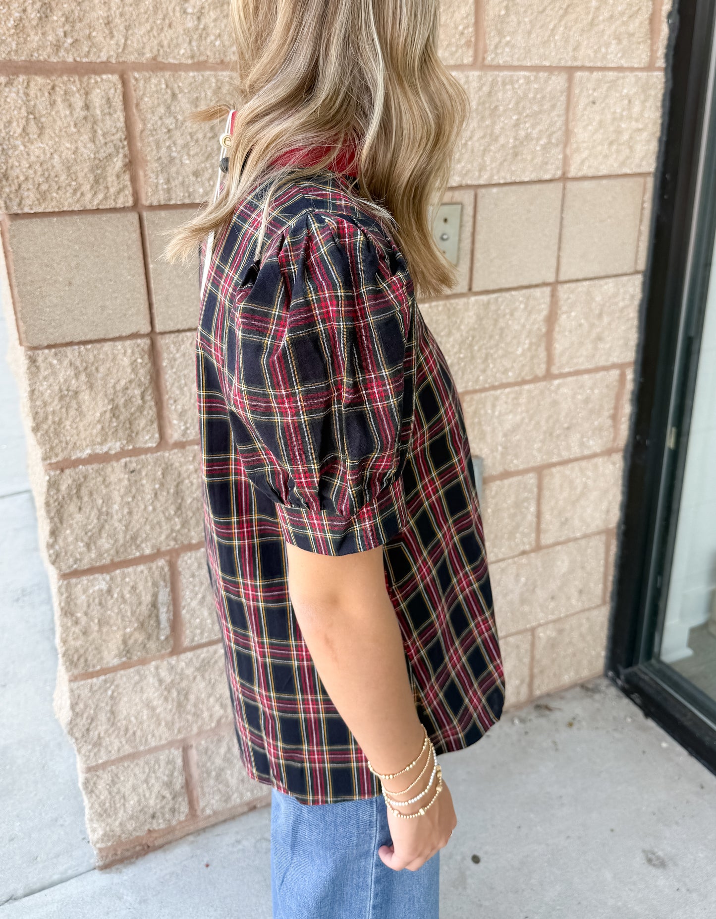 Starling Plaid Top