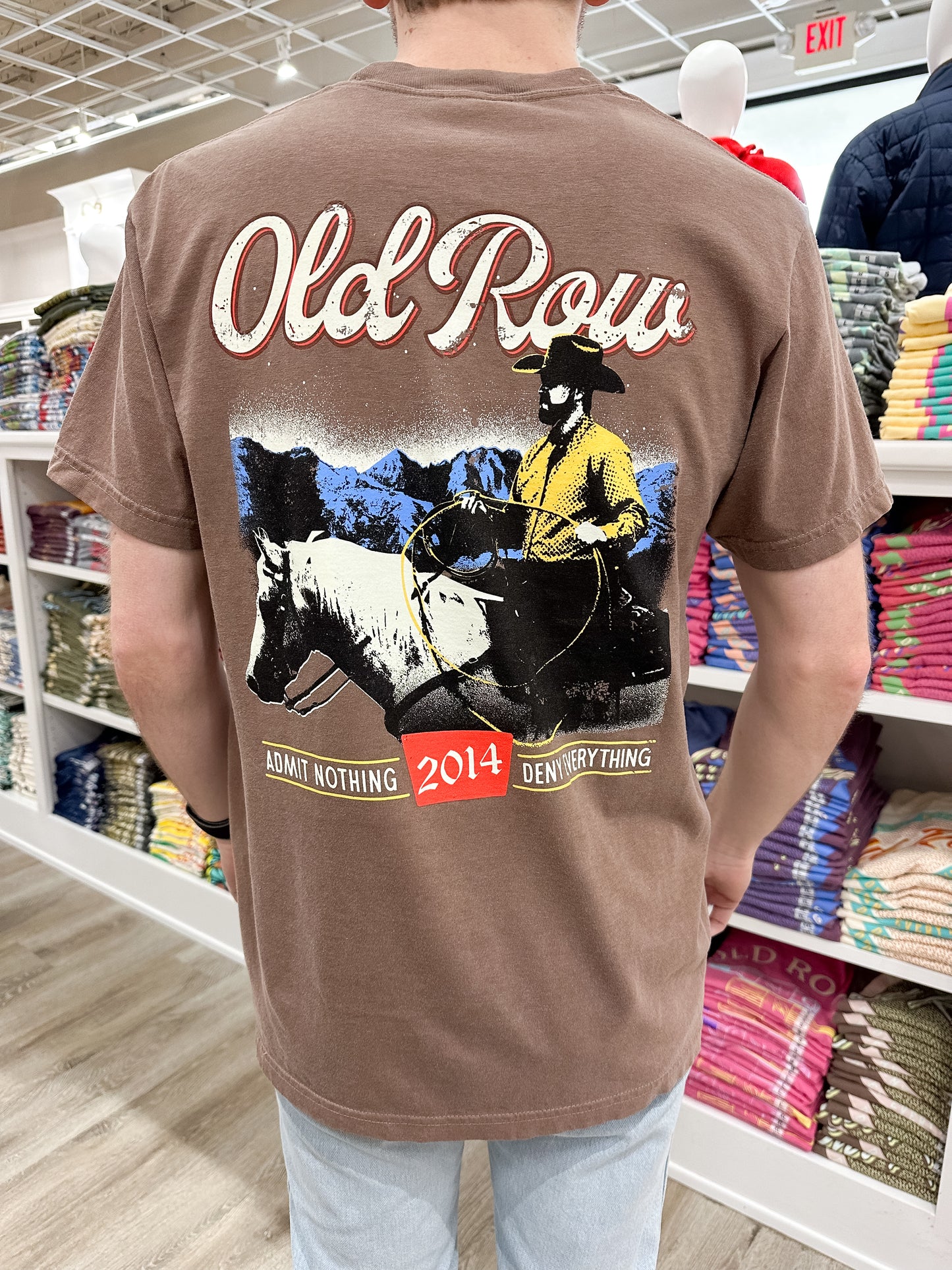 Old Row Cowboy S/S Pocket T-Shirt - Espresso