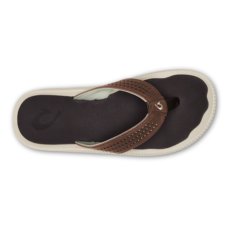 OluKai Men’s Ulele Water-Ready Beach Sandal - Dark Wood|Dark Wood