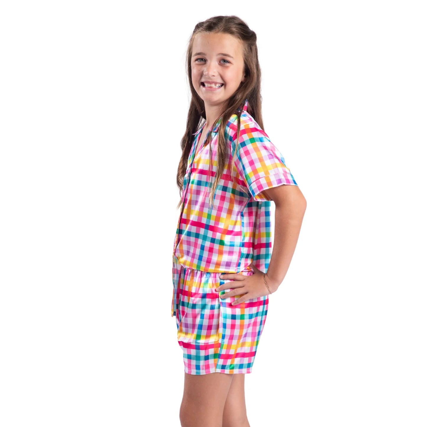 JM Kids PJ Short Set - Gingham