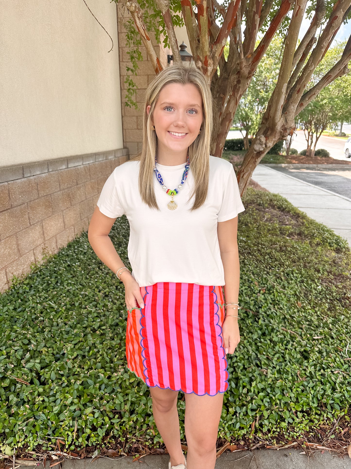 Calvin Scallop Skirt