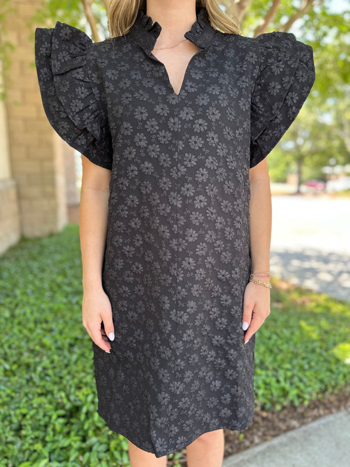 With Grace Ruffle Sleeve Dress