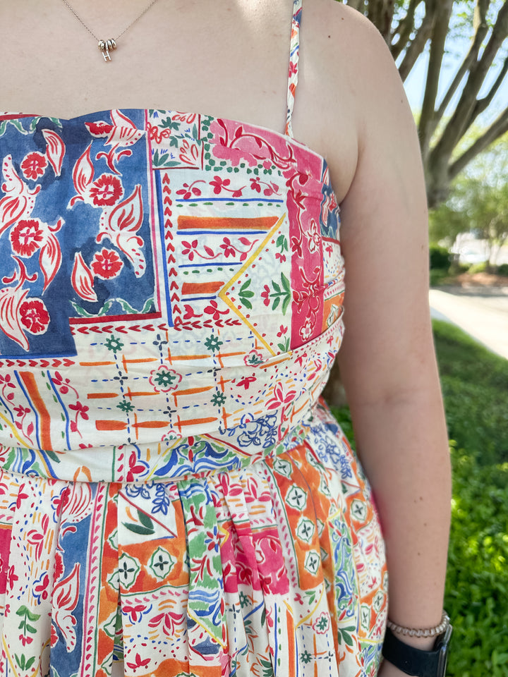 Serena Patchwork Midi