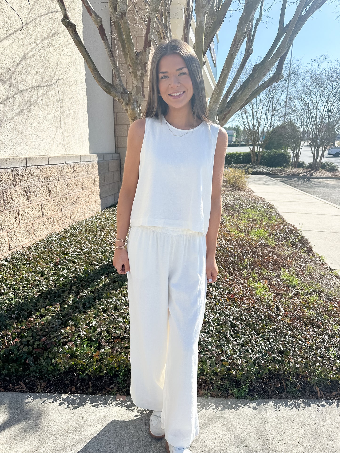 Scout Linen Pant - White