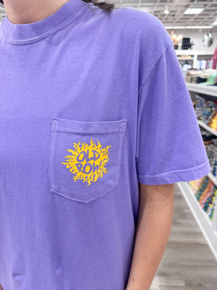 Old Row The Smokin’ Sun S/S Pocket T-Shirt - Violet