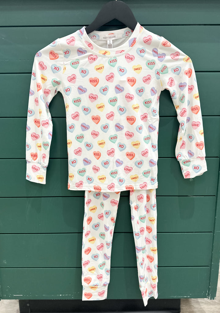MS Youth PJ Set - Candy Hearts