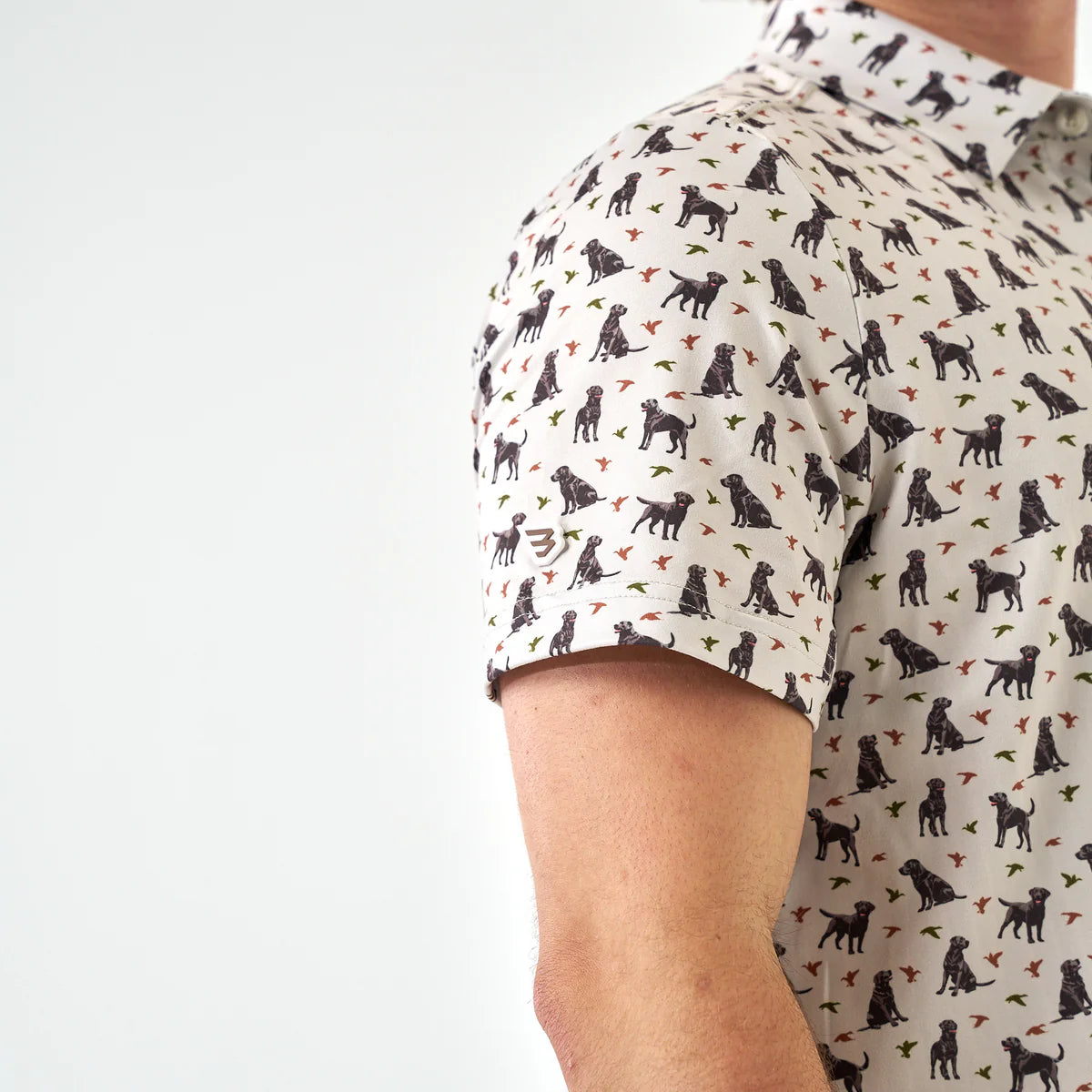 Burlebo Men’s Performance Polo - Ducks And Dogs