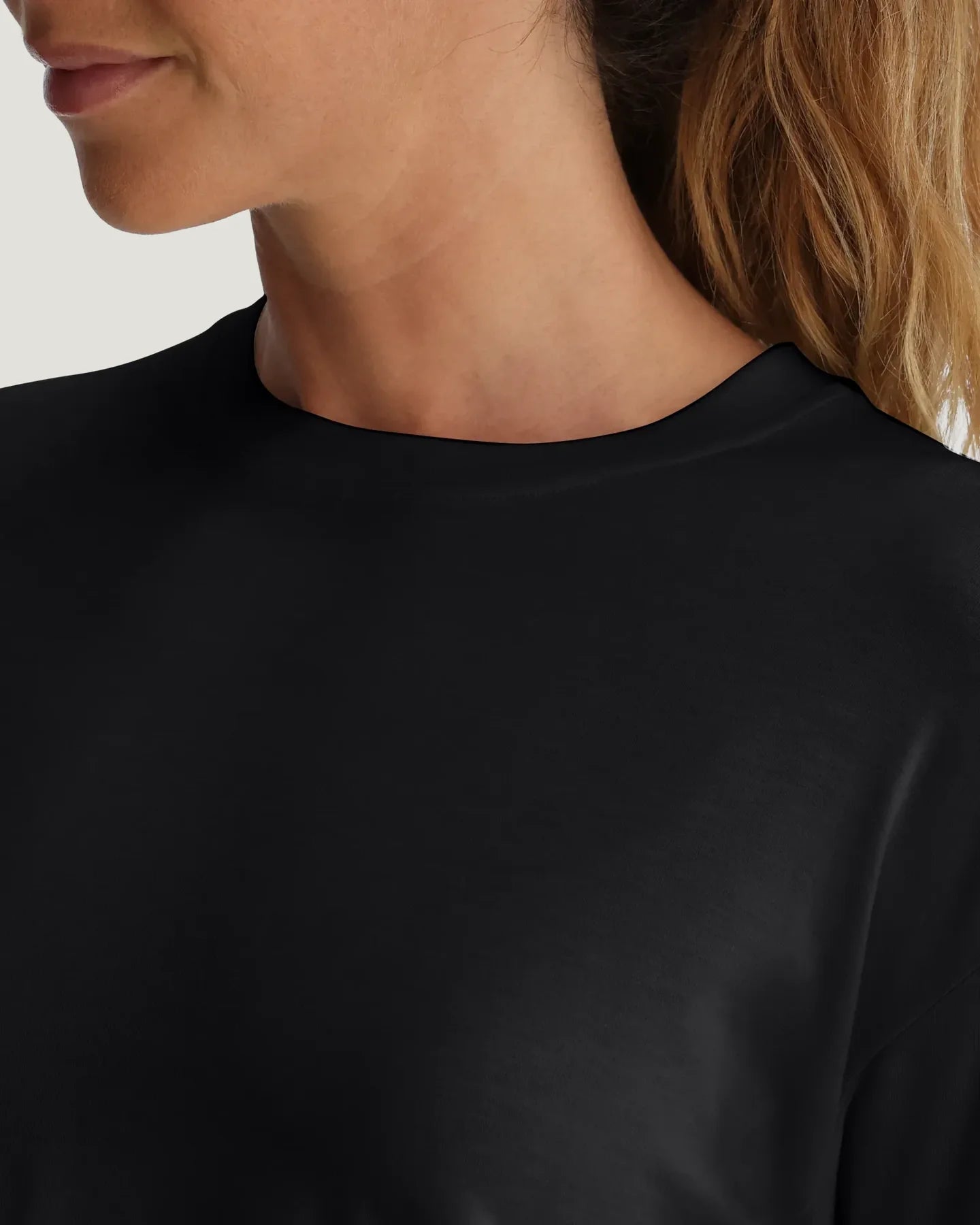 Free Fly Women’s Bamboo Shade Crossover Long Sleeve - Black