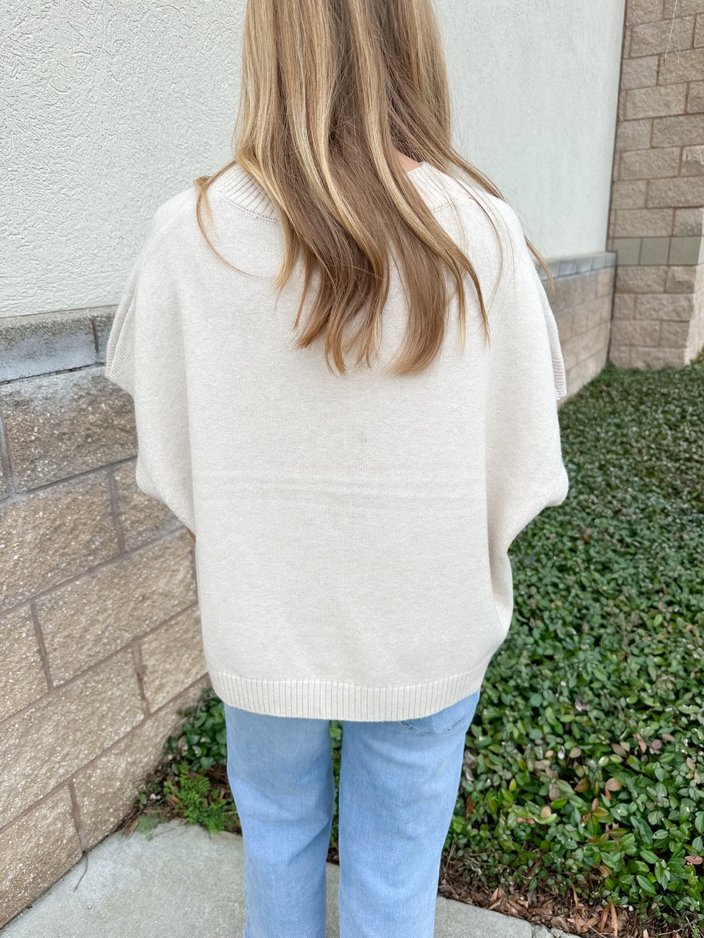 Miranda Sweater Top - Beige