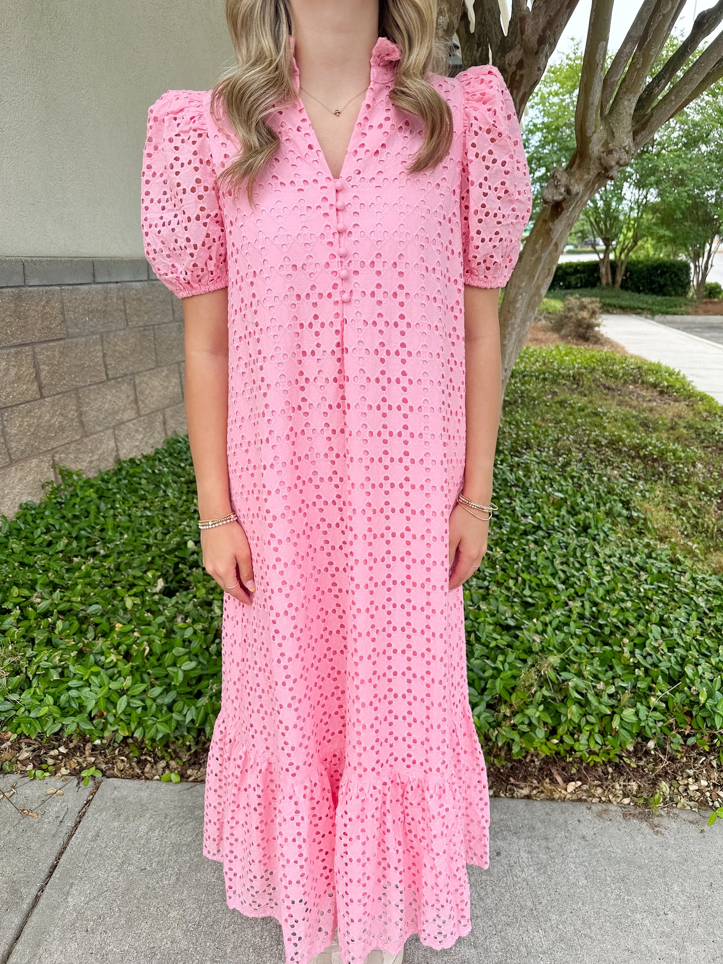 Elise Eyelet Maxi Dress