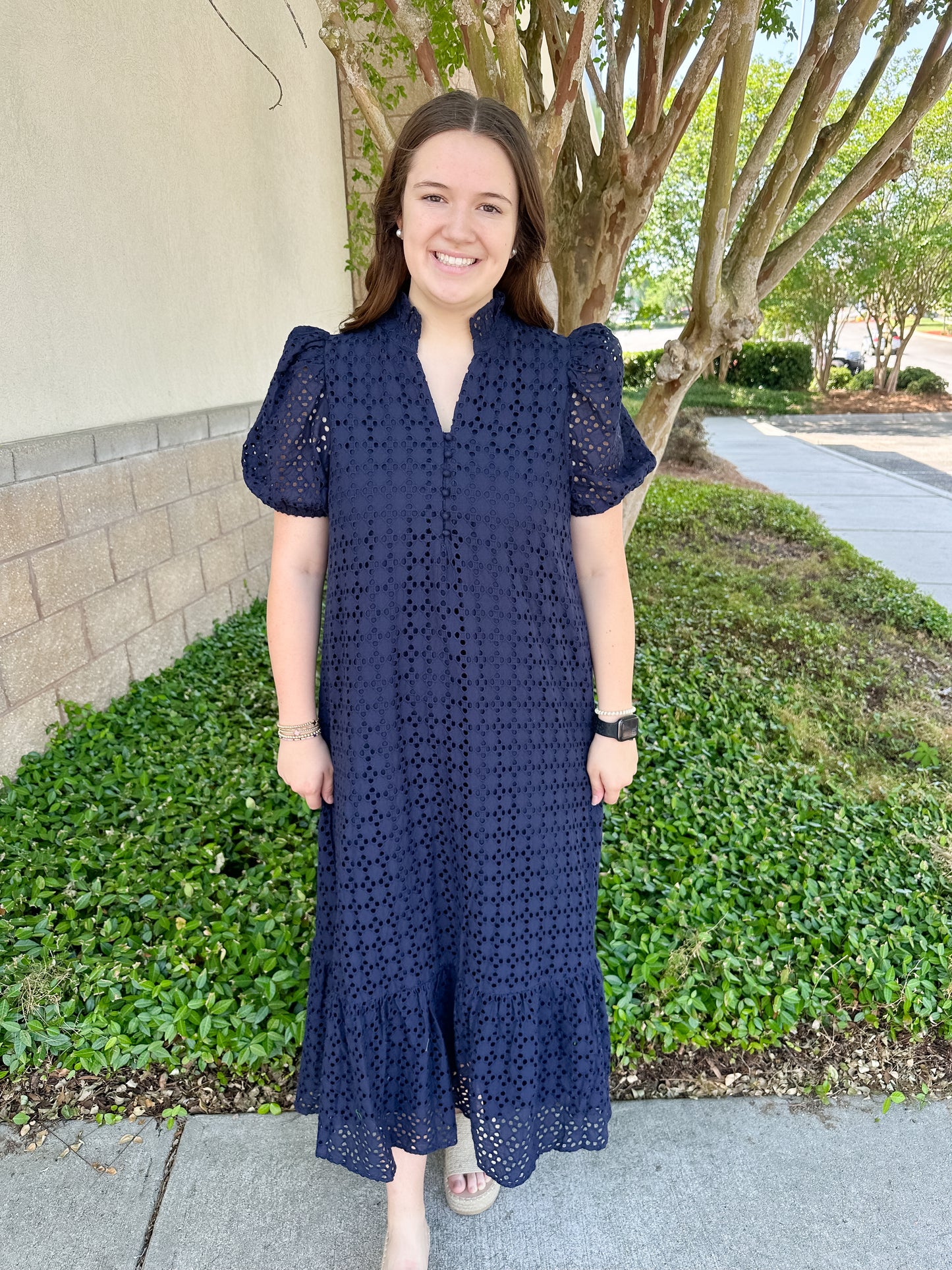 Elise Eyelet Maxi Dress