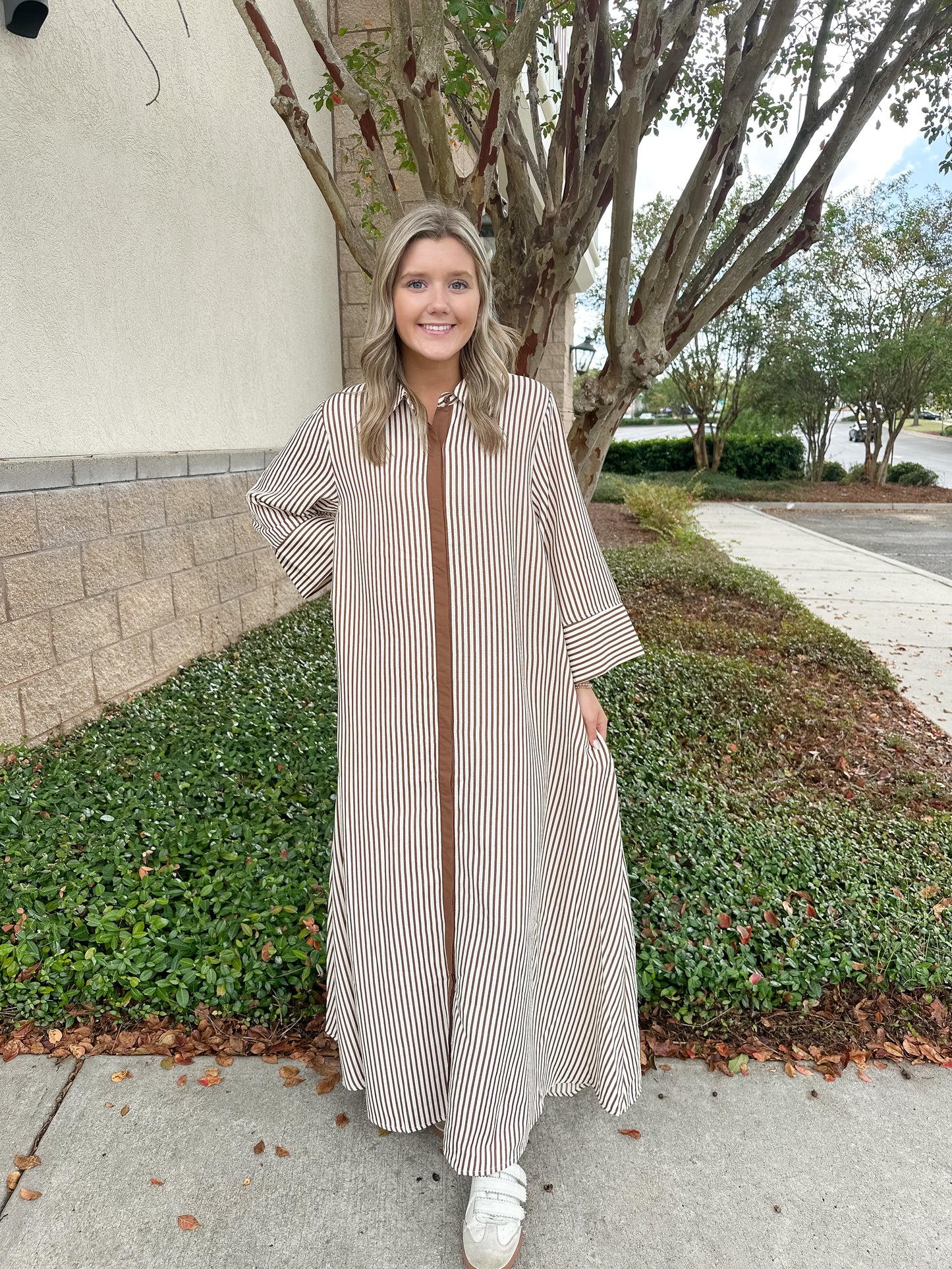 Savannah Stripes Maxi Dress