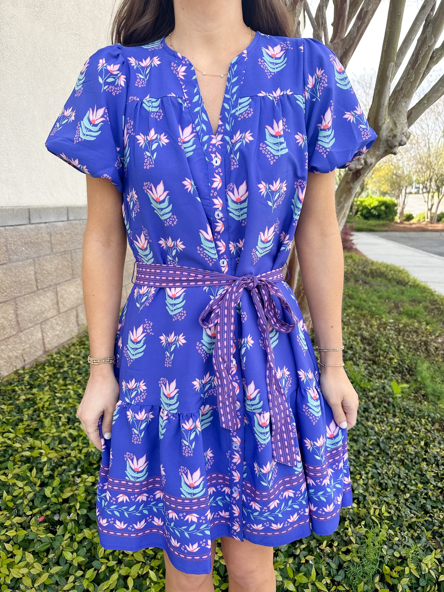 Addison Dress - Petal Keepsake Blue