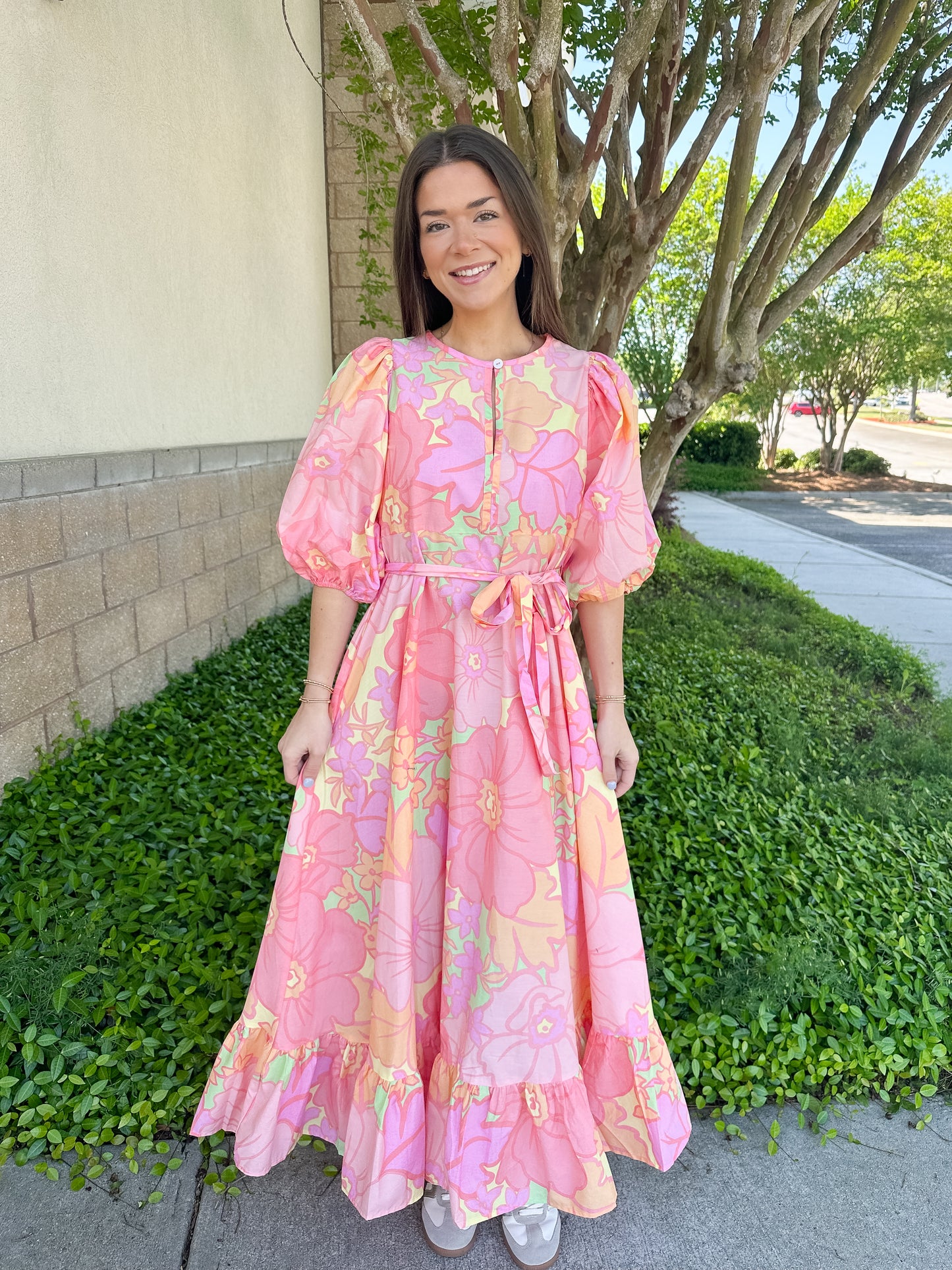 Andrea Belt Maxi Dress