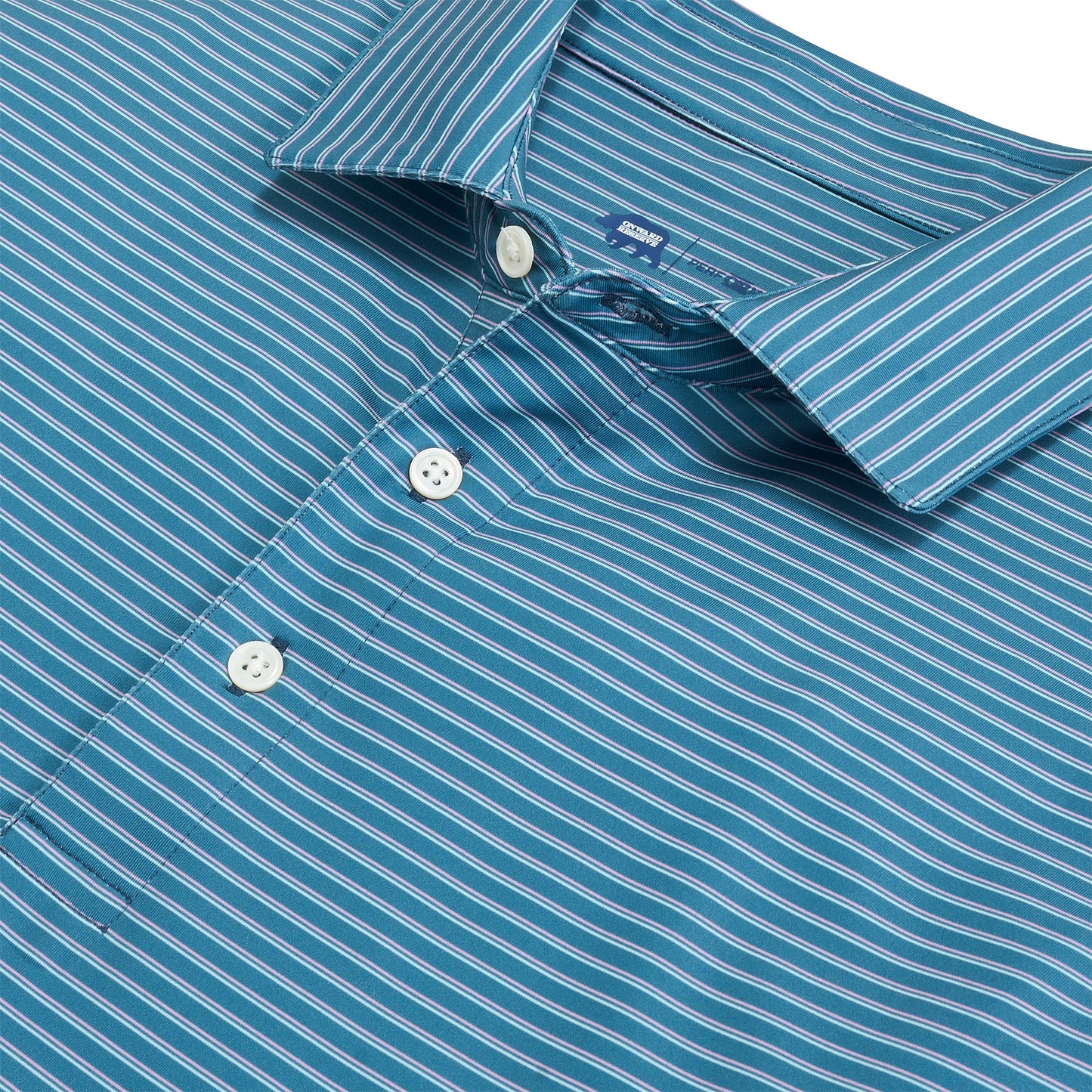 Onward Reserve Scout Stripe Performance Polo - Captain’s Blue