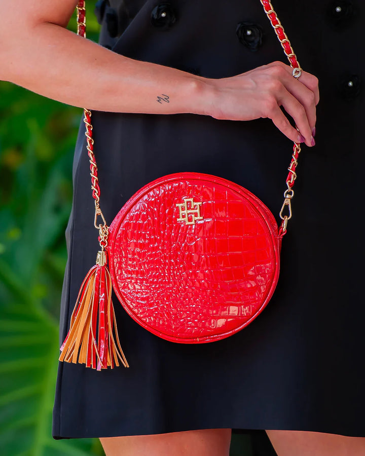CH Cece Circular Crossbody- Red Patent EC