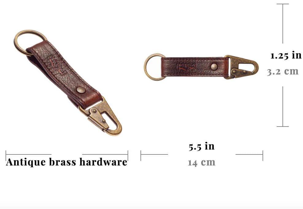 Mission Mercantile Campaign Leather Key Keeper - Smoke