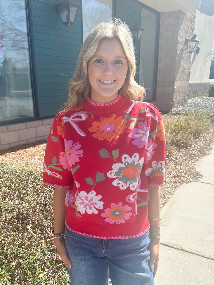 Rosalie Bloom Knit Top