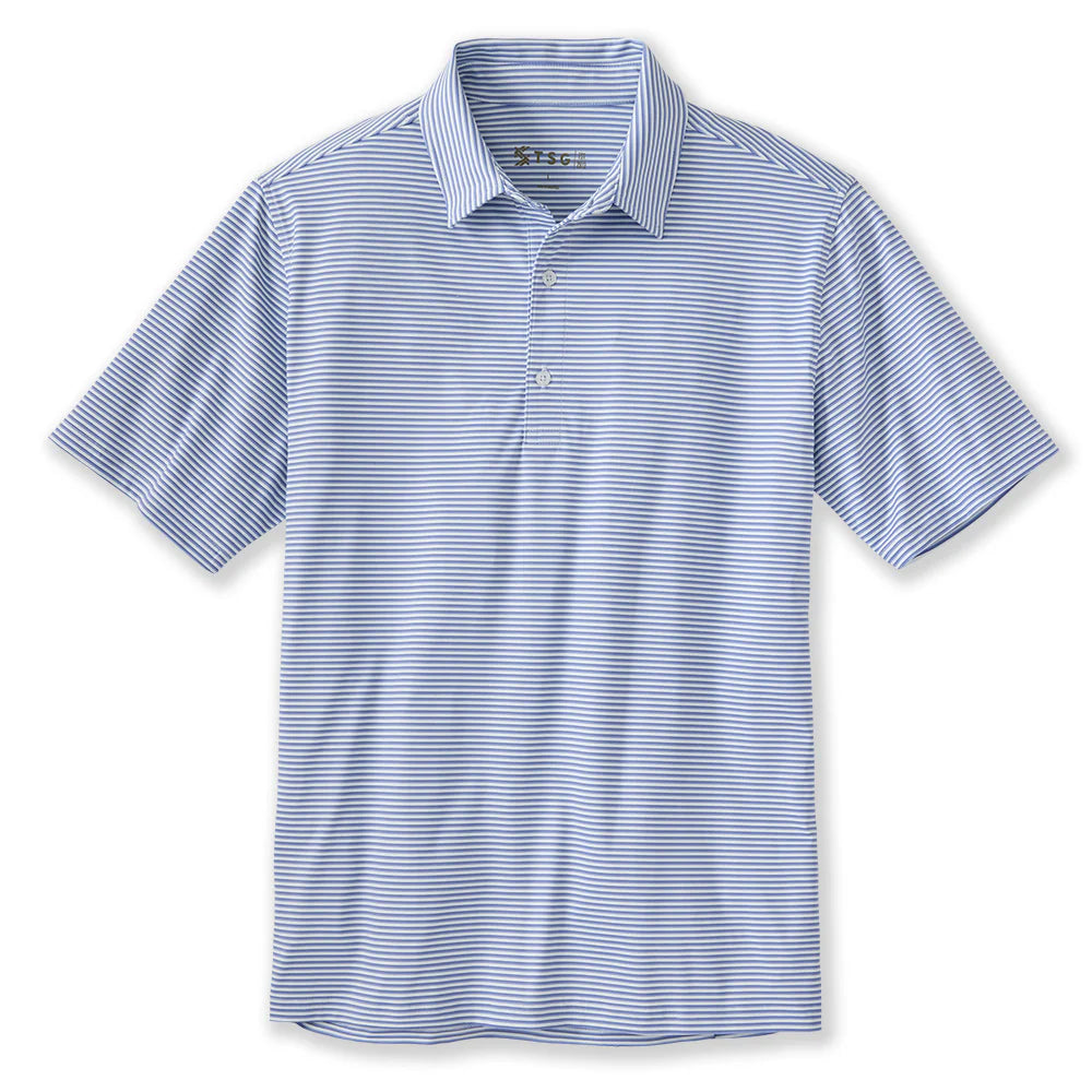 TSG Men’s Topper Performance Polo - Navy Reel Stripe