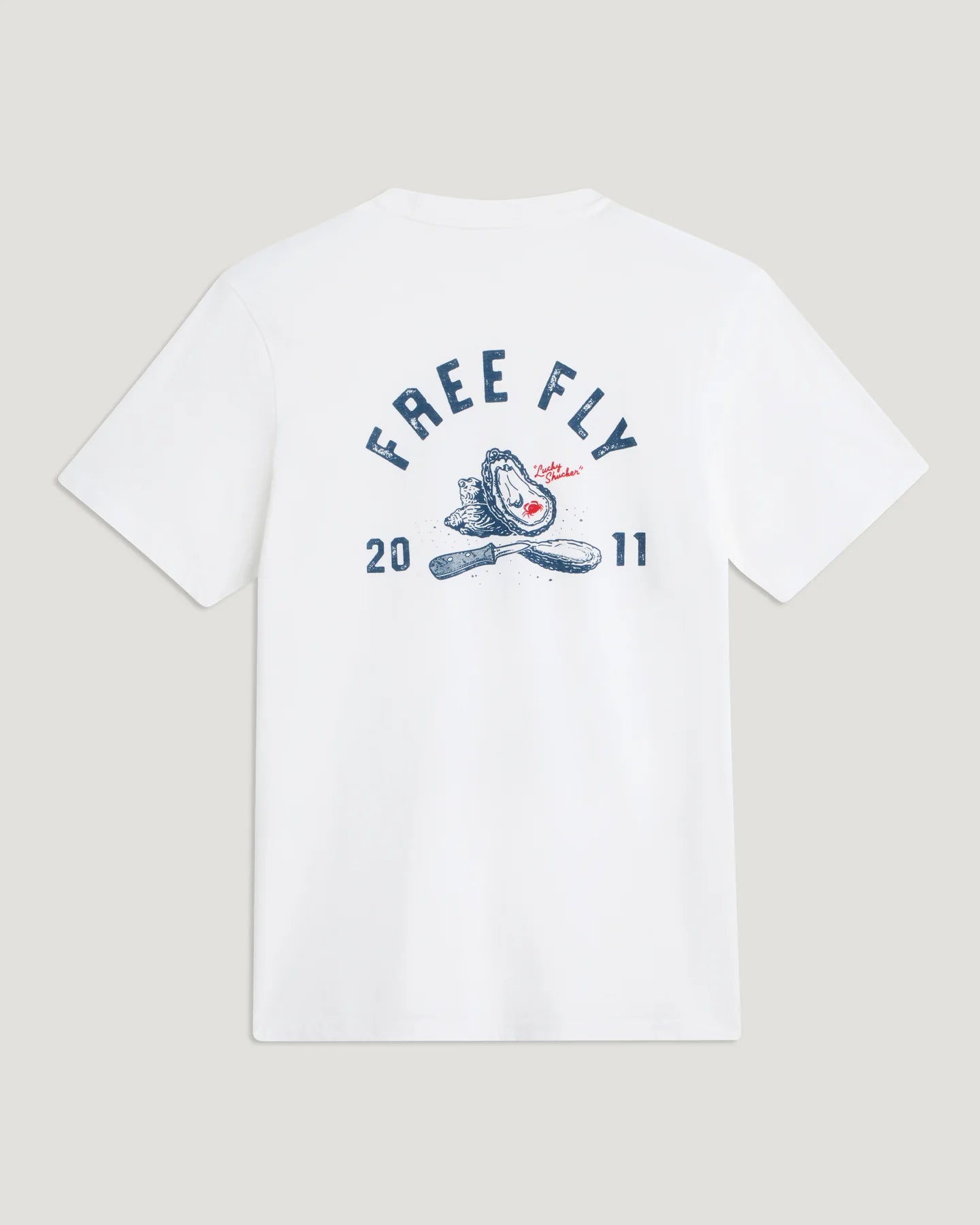 Free Fly Mens Lucky Shucker Pocket Tee - Bone