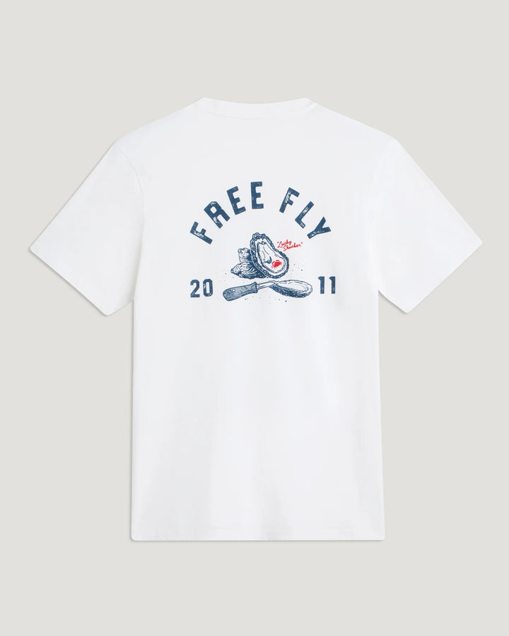 Free Fly Mens Lucky Shucker Pocket Tee - Bone