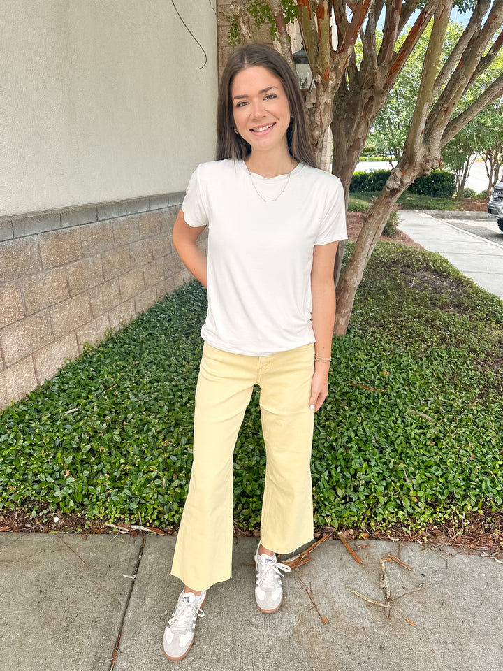 Vervet Olivia Jeans - Baby Yellow