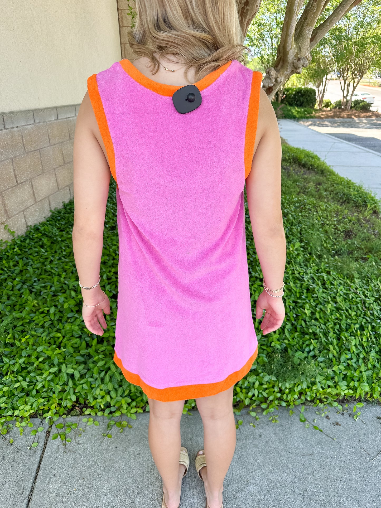 Francine Dress - Pink & Orange