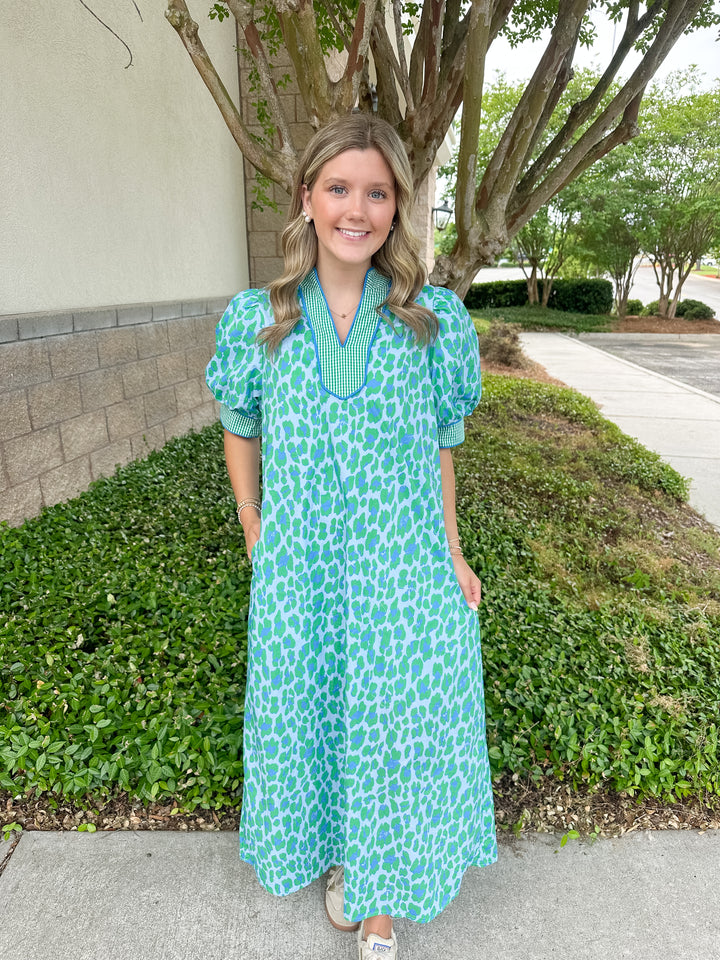 Linda Contrast Maxi Dress