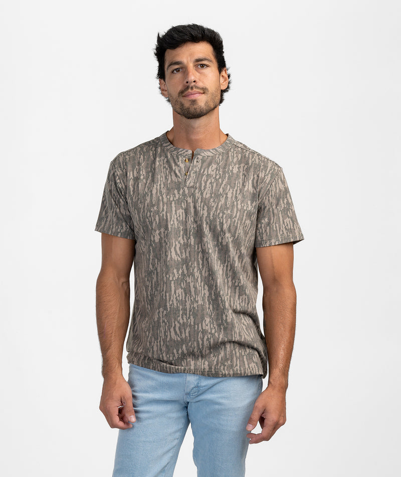SSCO Men’s Max Comfort Henley SS - Tree Bark