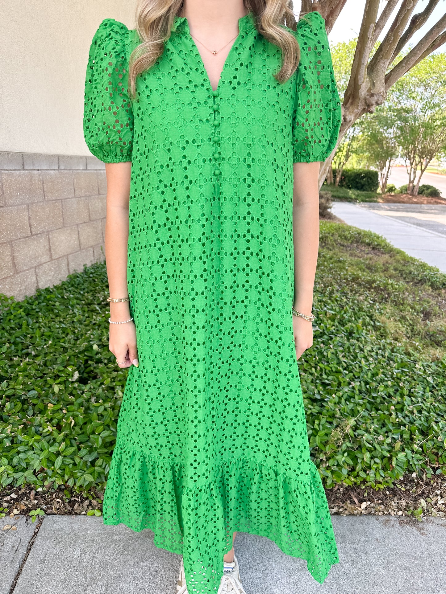 Elise Eyelet Maxi Dress