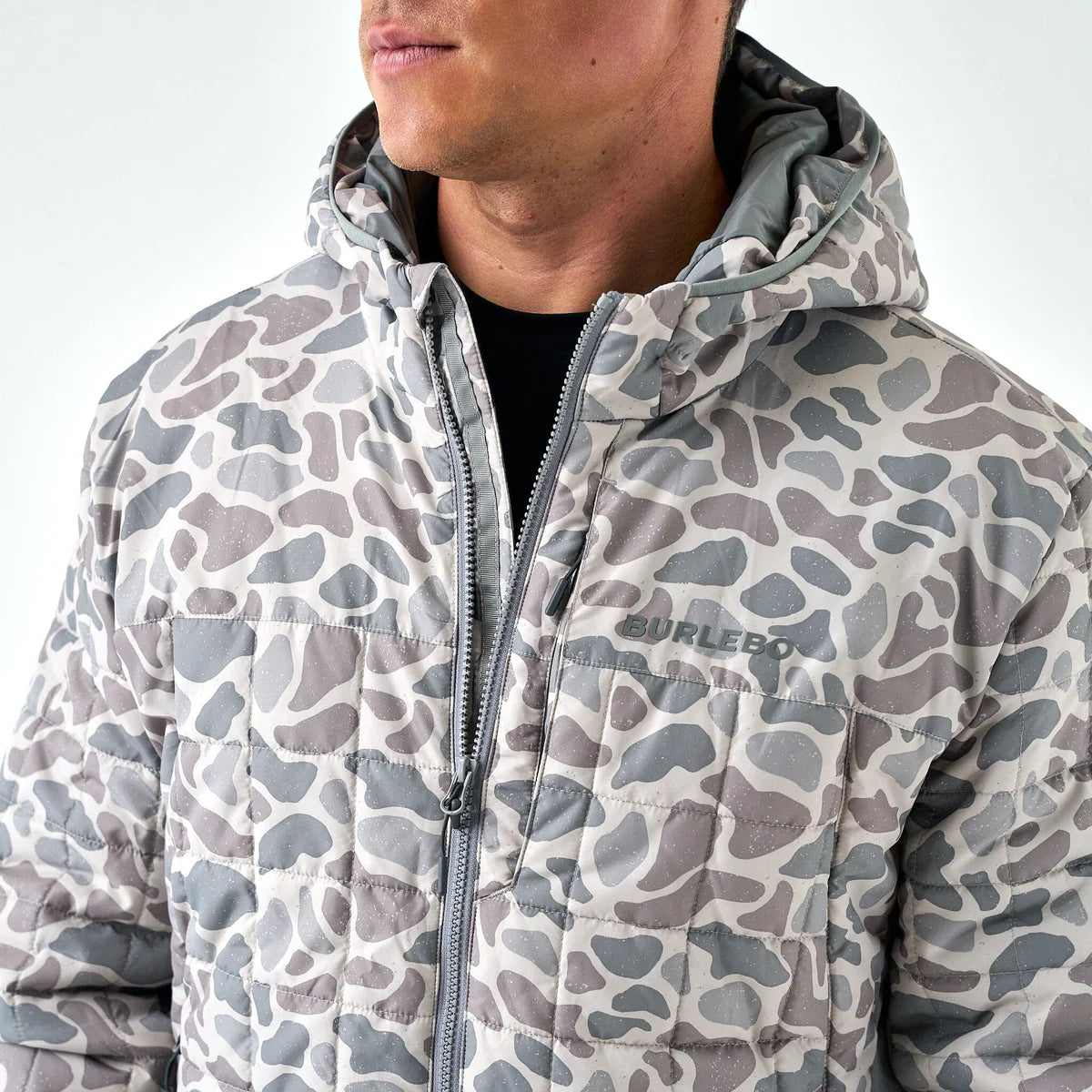 Burlebo Men’s Puffer Jacket - Classic Deer Camo