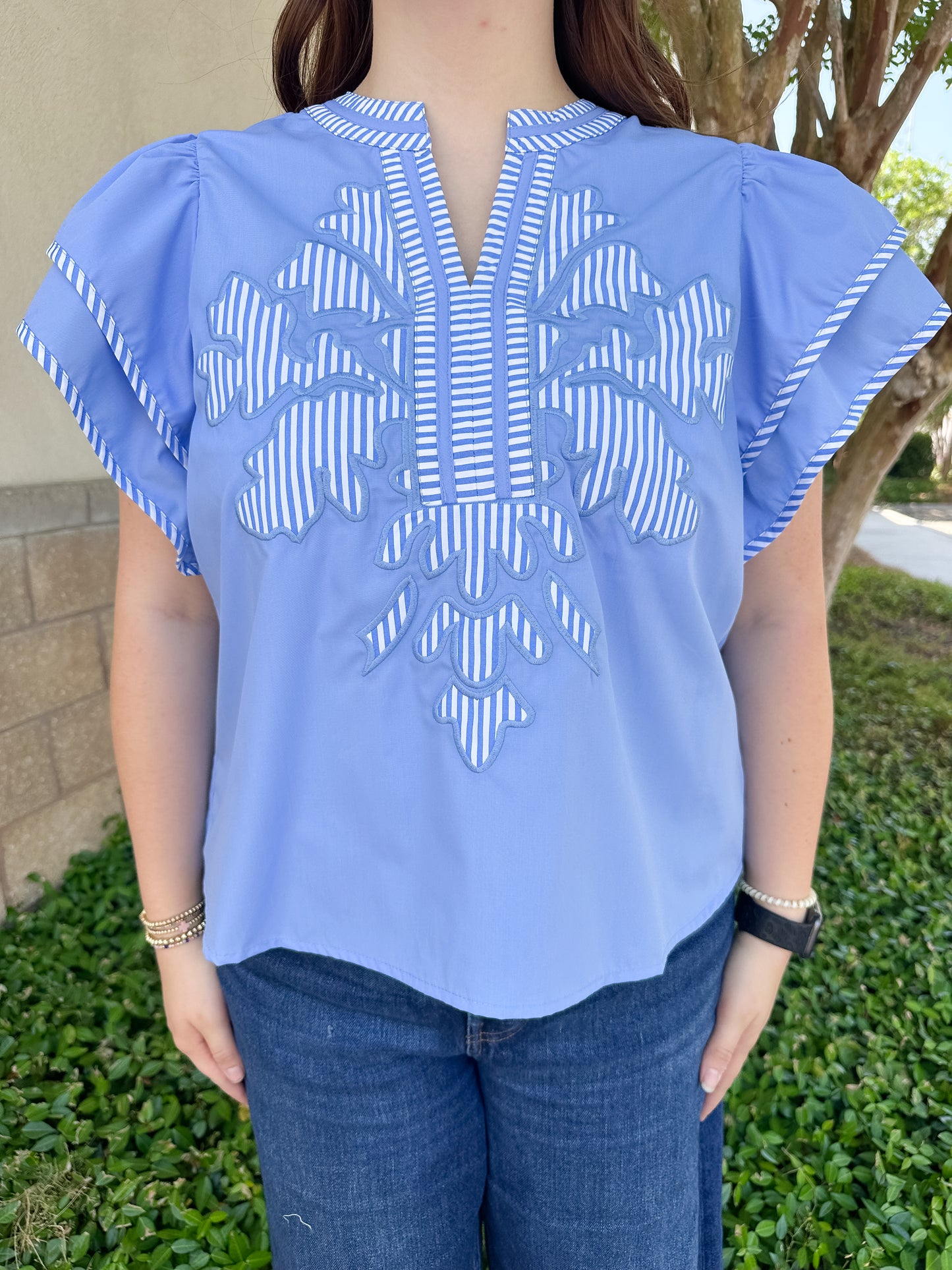 Westin Stripe Accent Top