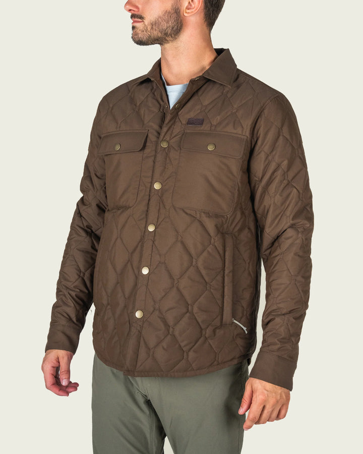 Marsh Wear Men’s Saluda Puff Shacket - Desert Palm
