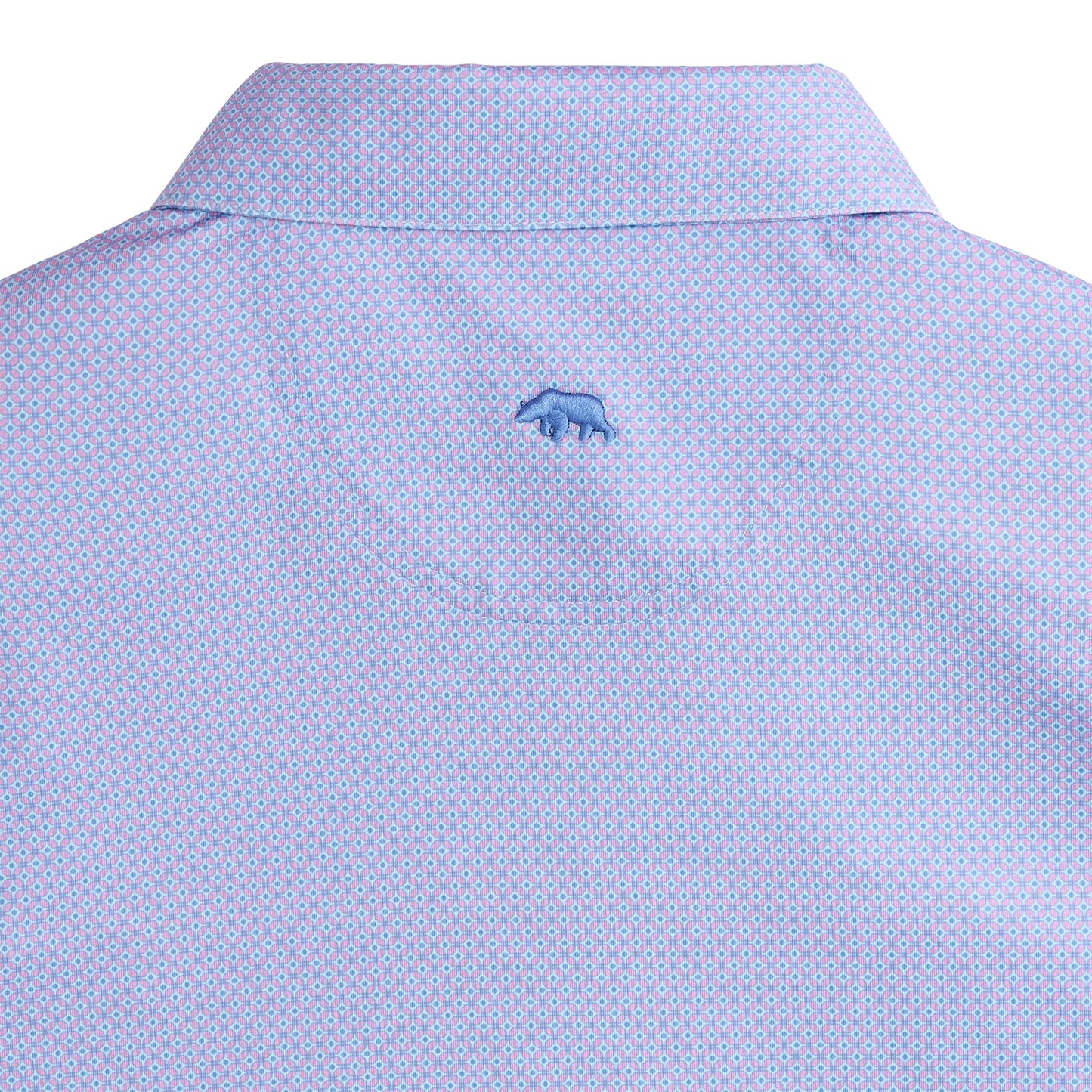 Onward Reserve Range Printed Performance Polo - Flamingo Plume