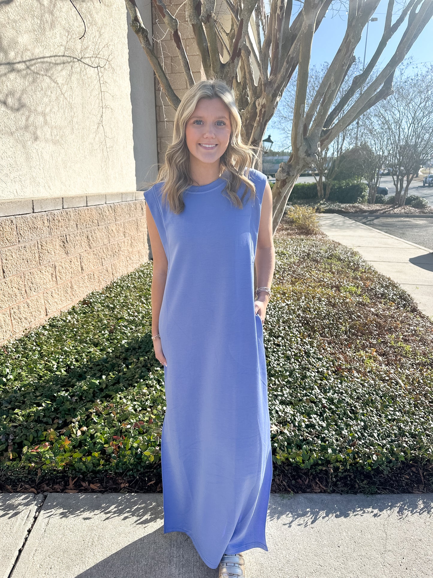 Brenda Basic Maxi - Blue
