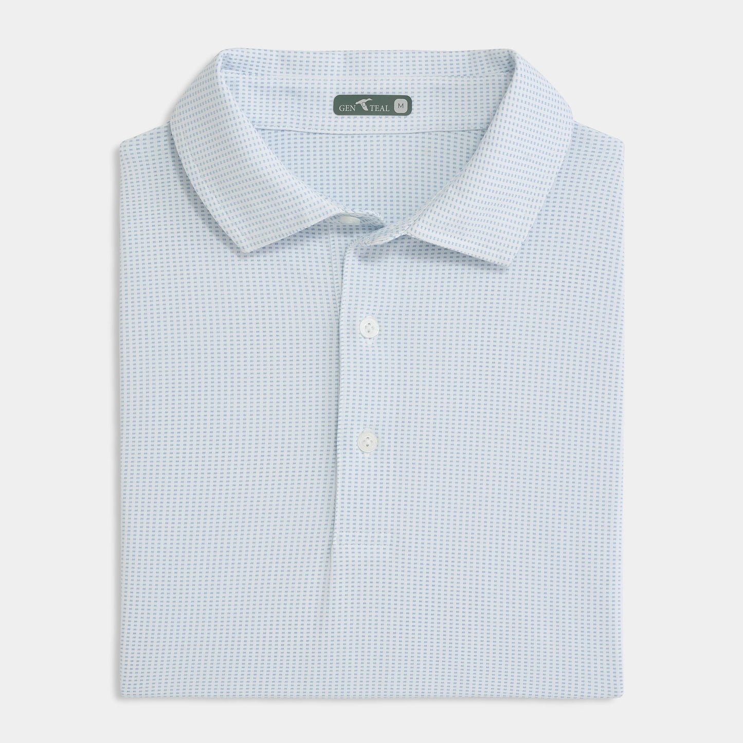 Genteal S26 Jacquard Performance Polo - Heritage Blue