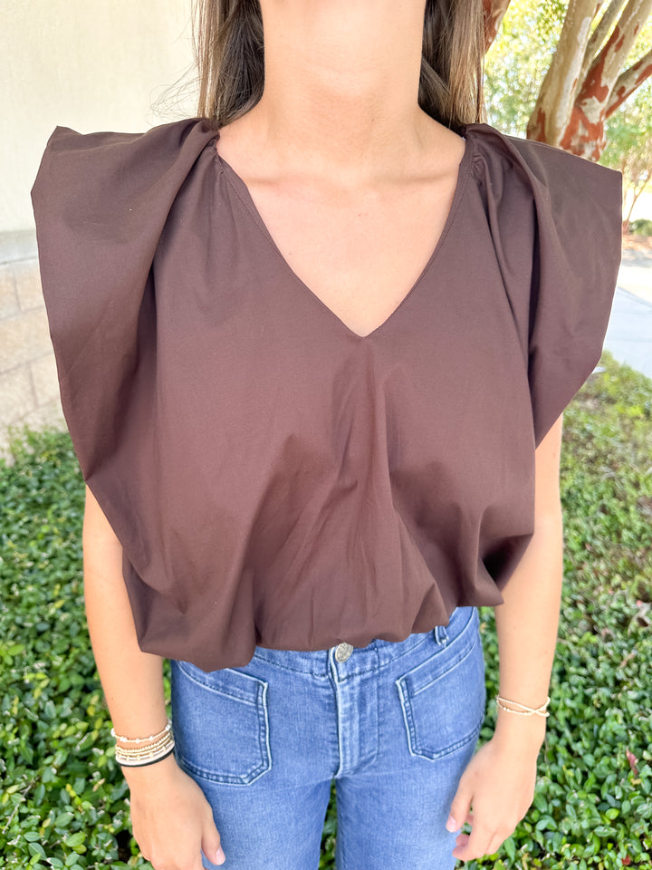 Francis Bubble Top - Chocolate