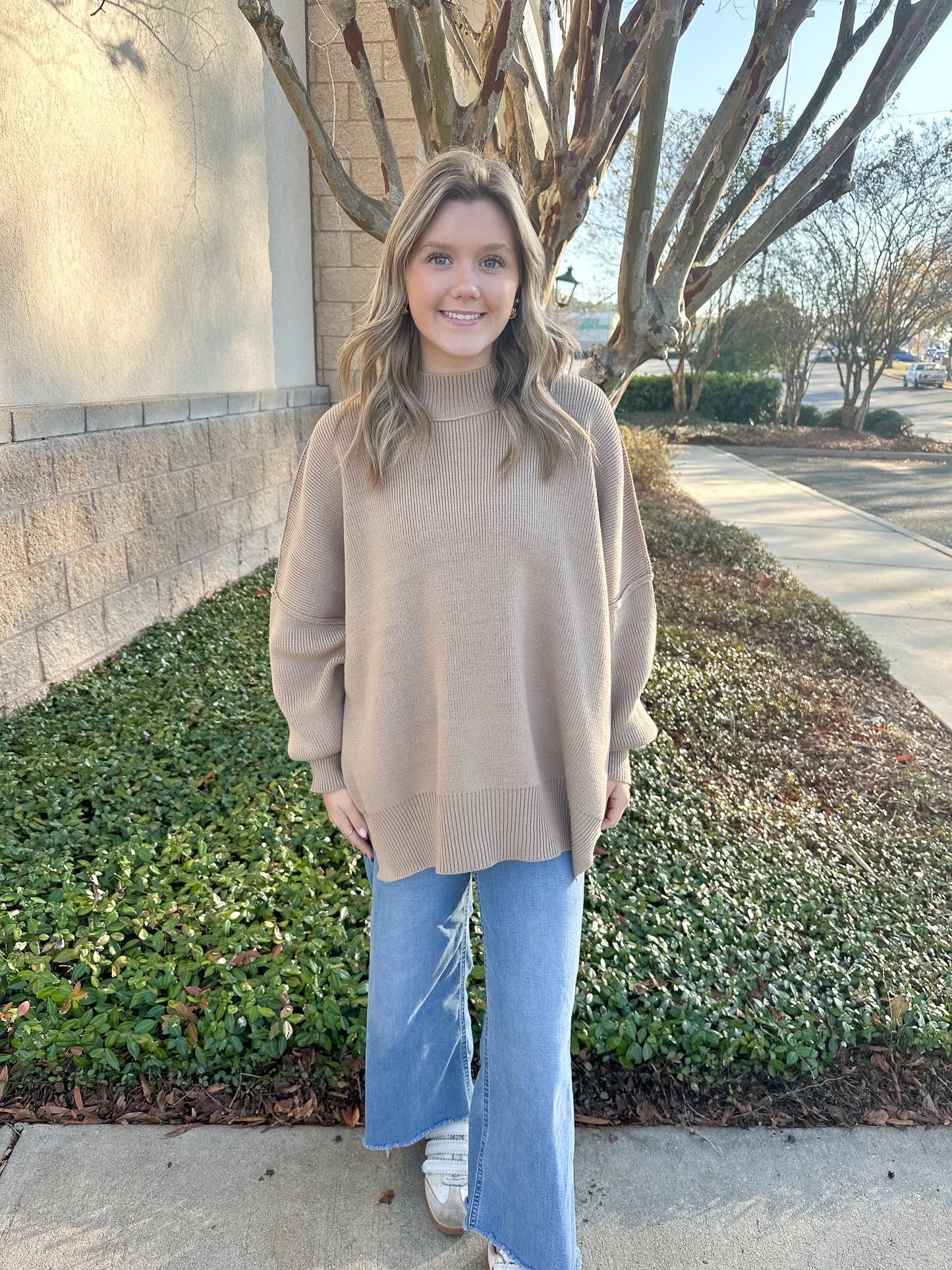 Sunday Snuggle Mock Neck Sweater