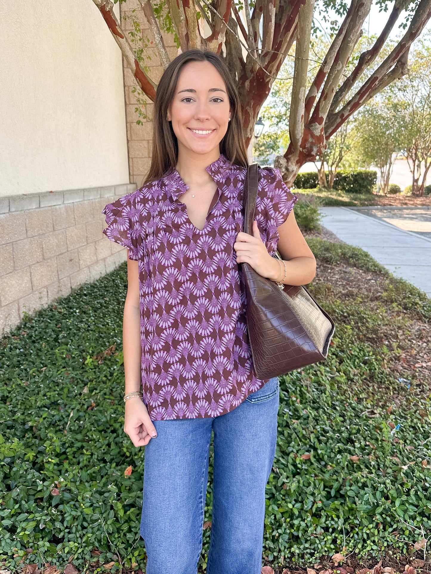 Cindi Ruffle Top