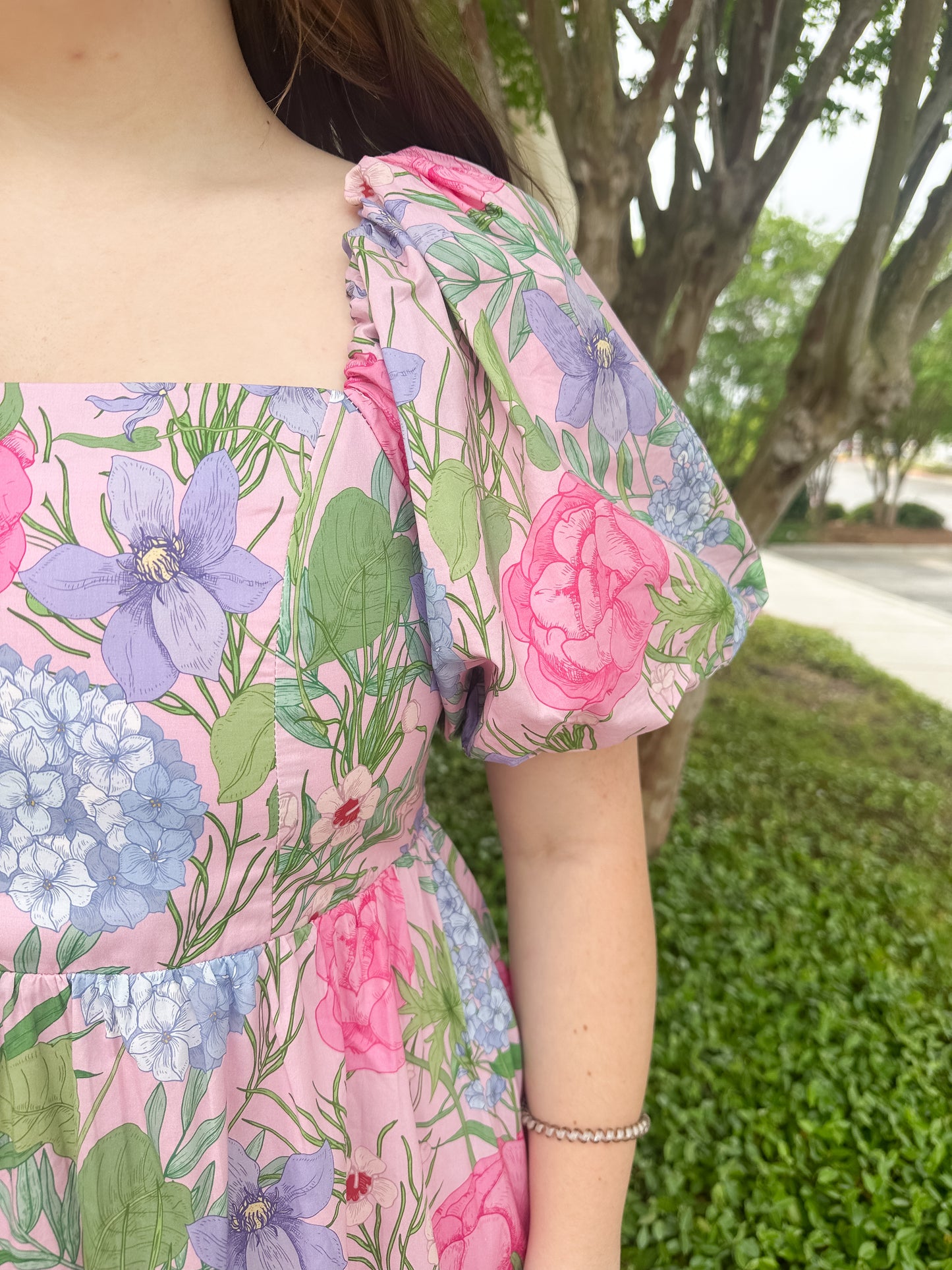 Garden Party Tie-Back Maxi Dress