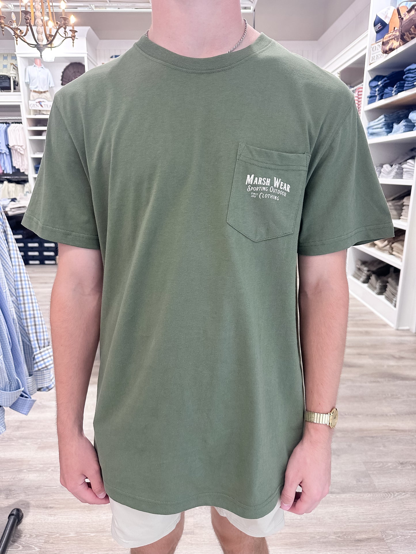 Marsh Wear Men’s S26 Sportsman S/S Pocket T-Shirt - Bronze Green