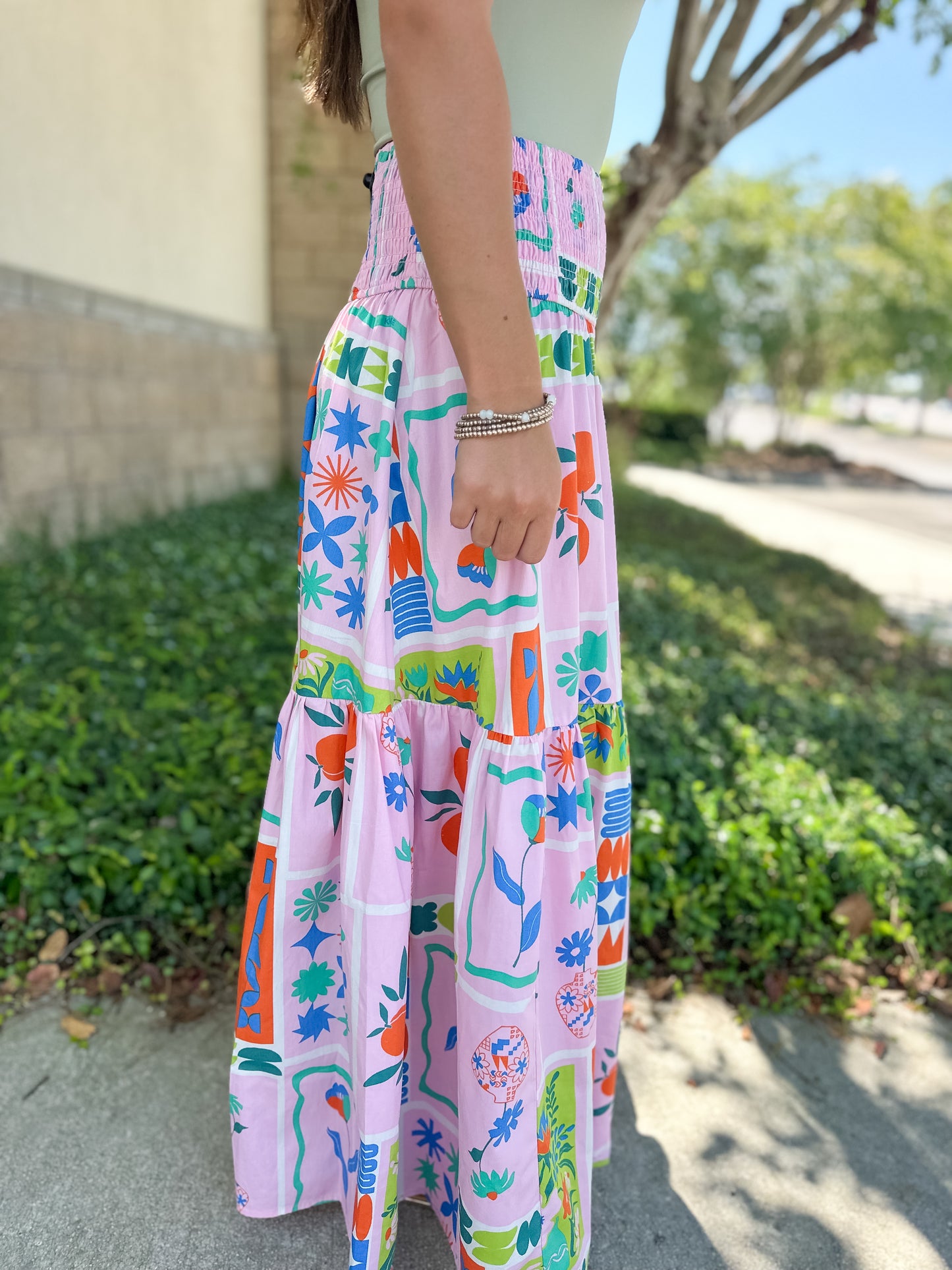 Post Card Maxi Skirt