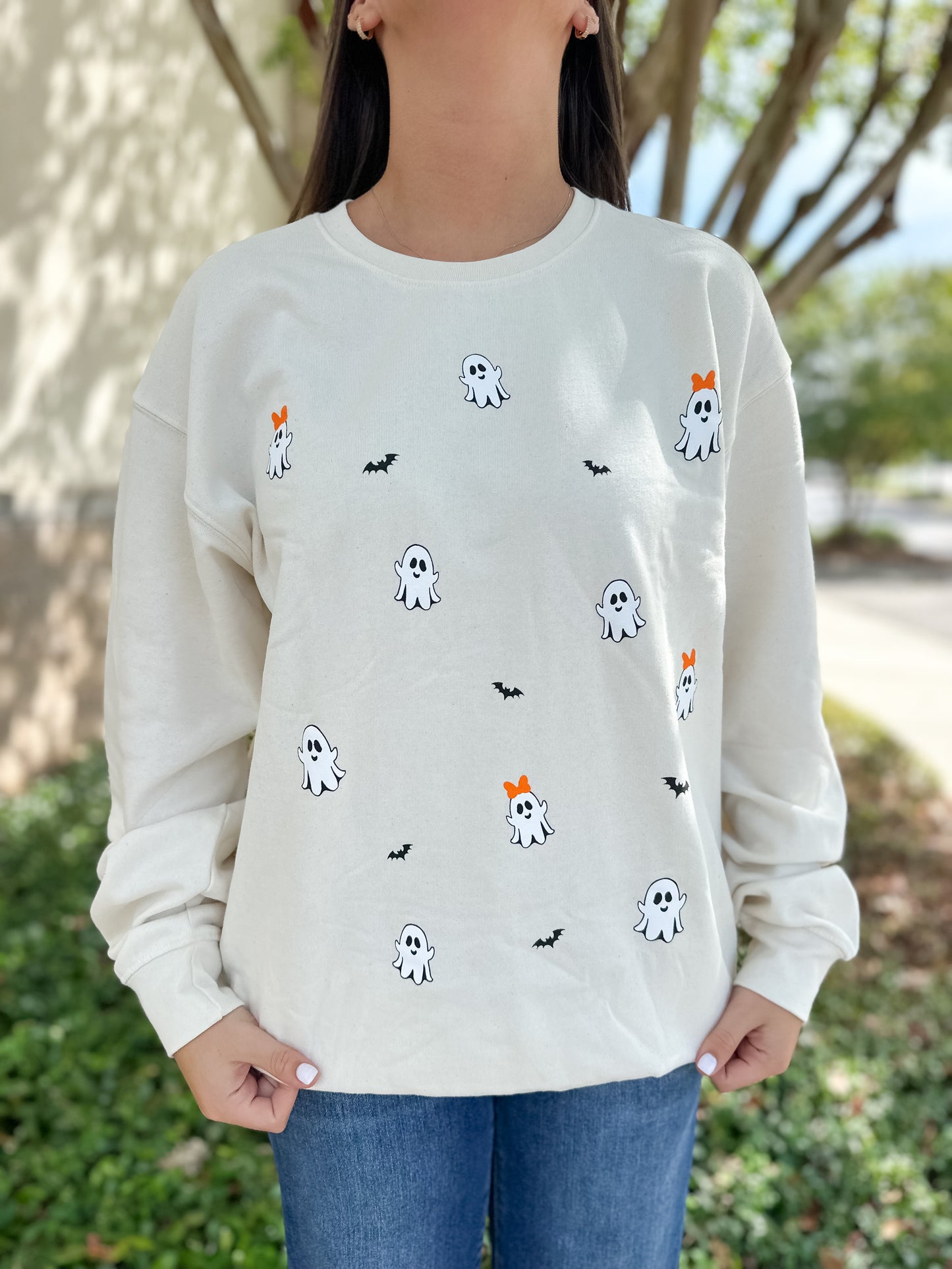 Simply Ghost Crewneck - Sand