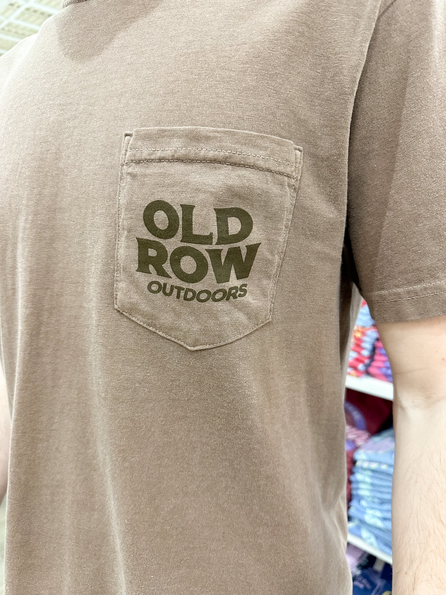 Old Row Outdoors Bass Mountain S/S Pocket T-Shirt - Espresso